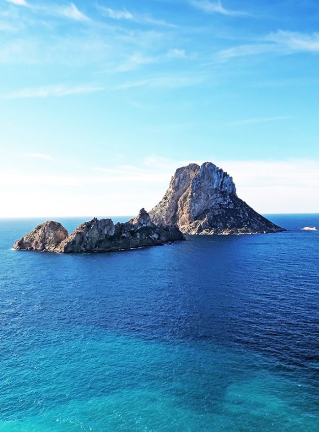 Es Vedrà view from Cala d'Hort Ibiza